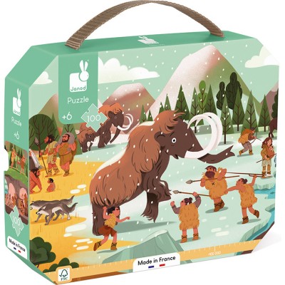 Puzzle Frise Préhistoire 100 pièces : Puzzles 50 à 149 pièces - Janod
