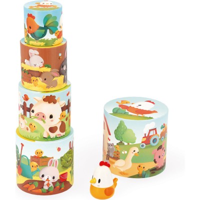 Ma Première Pyramide Poule : Cubes & Pyramides - Janod