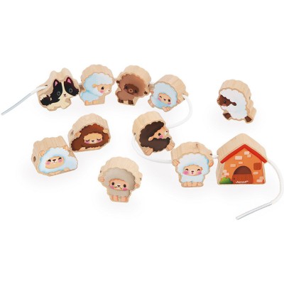 Perles à Enfiler Moutons : Manipulation & Encastrement - Janod