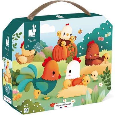 Puzzle Bienvenue à la Basse-cour 20 pièces : Puzzles 20 à 49 pièces - Janod