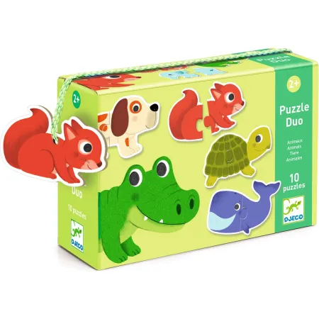 Puzzle Duo – Duo Animaux - Jeux enfants - Djeco