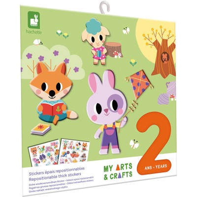 Stickers épais repositionnables 2 ans My Arts & Crafts - Janod