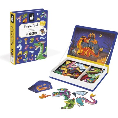 Magnéti'book Dragons, 53 magnets : Jeux éducatifs magnétiques - Janod