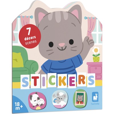 Cahier de Stickers et Décors La Maison : Mosaïque, gommettes & stickers - Janod