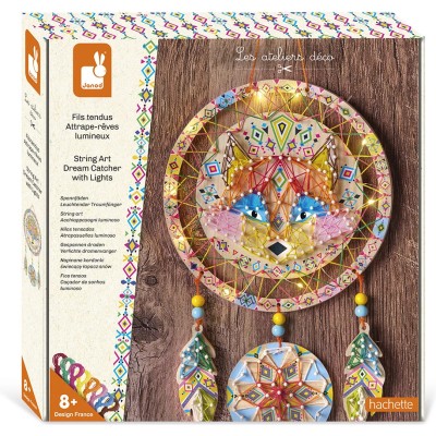 Kit Créatif - Fils Tendus Attrape-Rêves Lumineux Renard : Collection "Les Ateliers Déco" - Janod