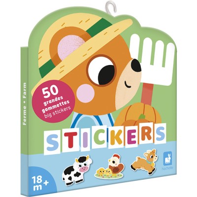 50 Grandes Gommettes Animaux de la Ferme - Janod