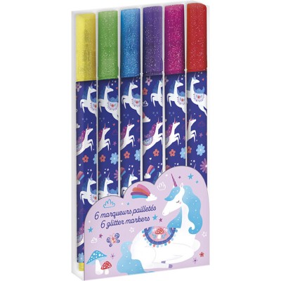 6 marqueurs paillettes Dreamland - Janod