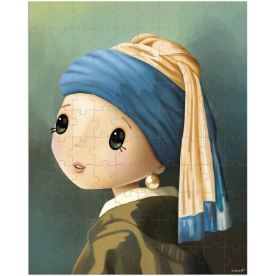 Puzzle Inspiré de Vermeer 100 pièces : Puzzles 50 à 149 pièces - Janod