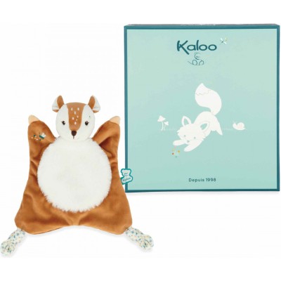 Doudou faon pour bébé - Cadeau pour naissance, doudou carré - Kaloo