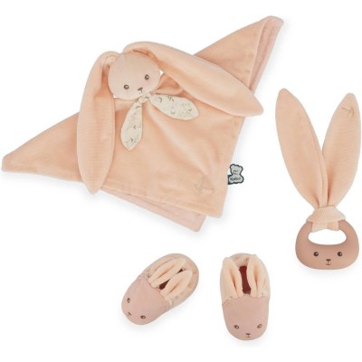 Coffret cadeau de naissance pour bébé, couleur pêche - Lapinoo - Kaloo