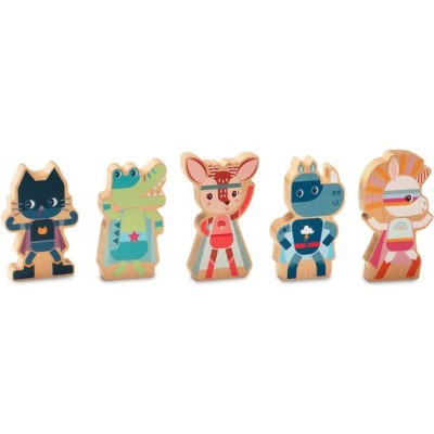 Figurines en bois supers héros - Lilliputiens