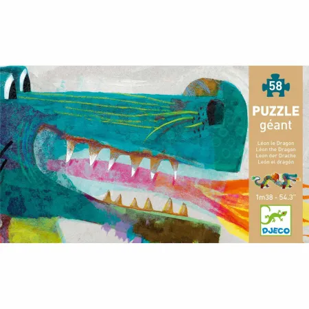 Puzzle Géant - Léon le dragon - 58 pièces - Djeco