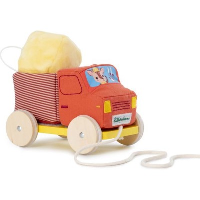 Camion benne en bois et en tissu - J'explore - 12 à 24 mois - Lilliputiens