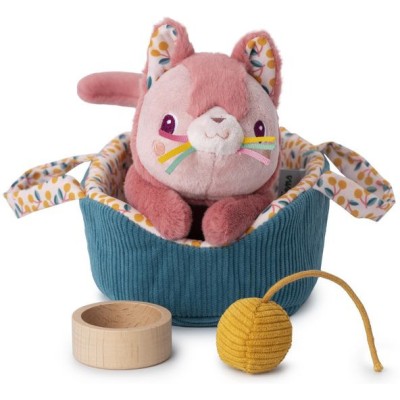 Peluche sonore chat et accessoires, pour bébé dès 12 mois - J'explore - 12 à 24 mois - Lilliputiens