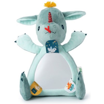 Miroir peluche pour bébé Joe le dragon, jouet magnétique - Je découvre - 0 à 12 mois - Lilliputiens