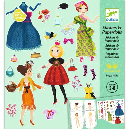 Stickers et Paperdolls - Trop mode - Djeco