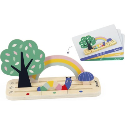 Jouet éducatif bois - Se repérer dans l'espace, enfant 3 ans - Janod