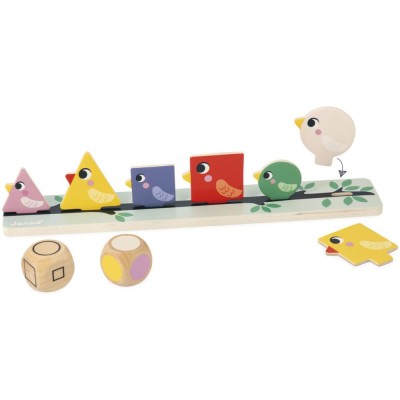 Tri des Formes, Couleurs et Tailles - Les Oiseaux : Formes & couleurs - Janod