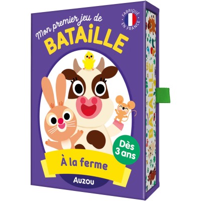 Jeu de cartes - Mon premier jeu de bataille - À la ferme - Auzou