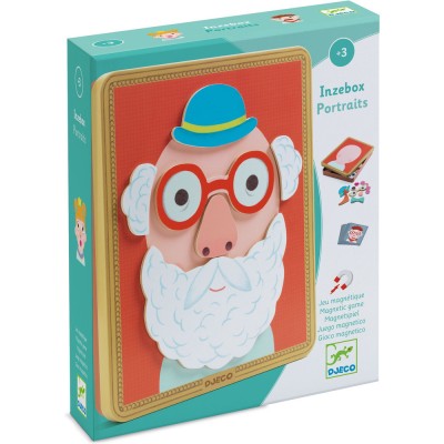 Jeux educatifs bois : inzebox portraits - djeco