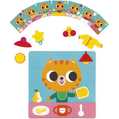 Jeu Magnétique - Petit Chat des Rituels : Jouets Magnétiques - Janod