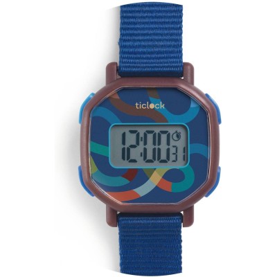 Montre Digitale Blue volute - Djeco