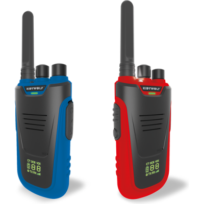 Kidytalk Paire de Talkie Walkie bleu-rouge - Nespart - Kidywolf