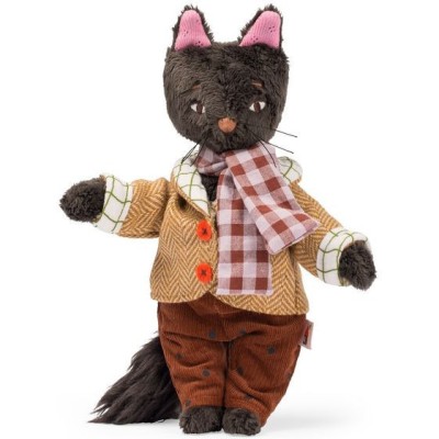 Chat 24 cm - Léon - Les Minouchkas - Peluche Douce Française - Moulin Roty - Les Minouchkas