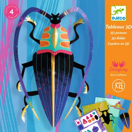 Tableaux 3D Paper bugs - Djeco