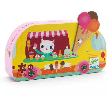 Puzzle silhouette Le glacier - 16 pcs - Djeco