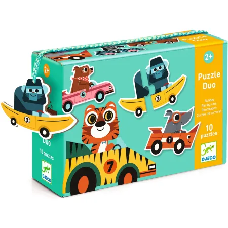 Puzzle Duo – Duo Bolides - Jeux enfants - Djeco