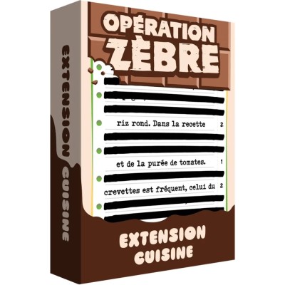 Cuisine - Extension Opération Zèbre - Jeu d'Ambiance