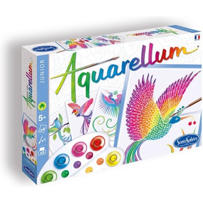 Aquarellum junior - oiseaux du paradis - activité manuelle - sentosphère - Sentosphere