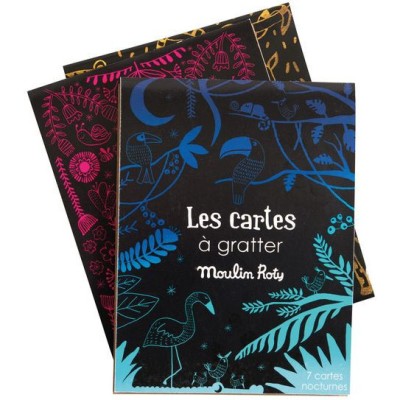Cartes à gratter nocturnes - Moulin Roty