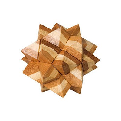 Casse-tête en bois bamboo : etoile