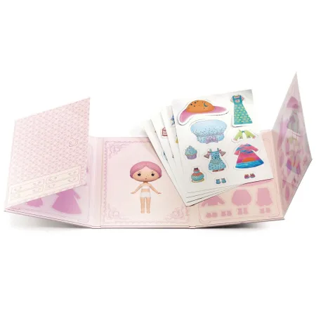 Carnet de stickers tinyly miss lilypink - Djeco