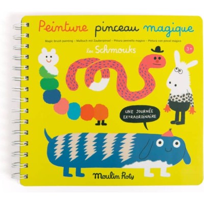 Peinture pinceau magique Les Schmouks - Moulin Roty