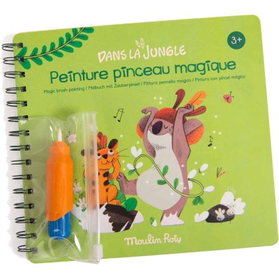 Peinture pinceau magique Dans la jungle - Moulin Roty