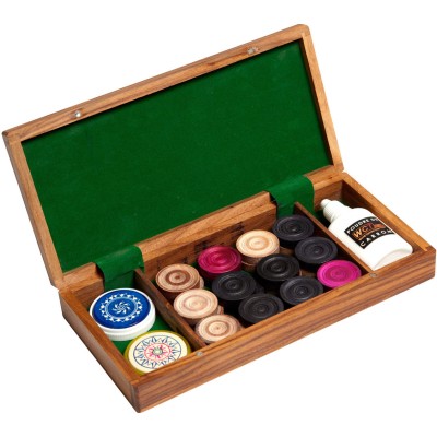 Set complet de Carrom - Coffret palissandre