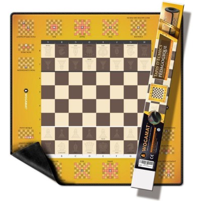 Tapis Échecs Pédagogique - 50x50cm - Accessoires - Wogamat