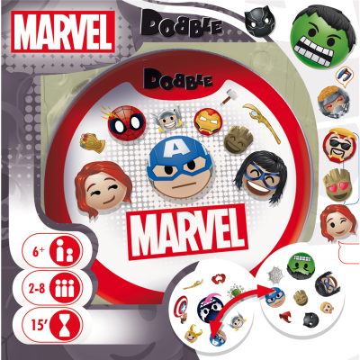Dobble Marvel Emoji - Jeux d'Observation et Rapidité