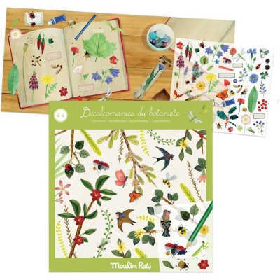 Décalcomanies Botaniste Le Jardin du Moulin - Moulin Roty