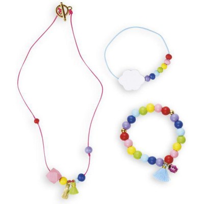 Kit Créatif - 3 Bijoux Arc-Ciel à Créer : Collection "Les Ateliers Bijoux" & Perles - Janod