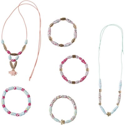 Kit Créatif - 6 bijoux Perles de Papier à Créer : Collection "Les Ateliers Bijoux" & Perles - Janod