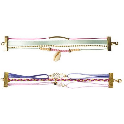 Kit Créatif - 2 Bracelets Multirangs Bohèmes : Collection "Les Ateliers Bijoux" & Perles - Janod
