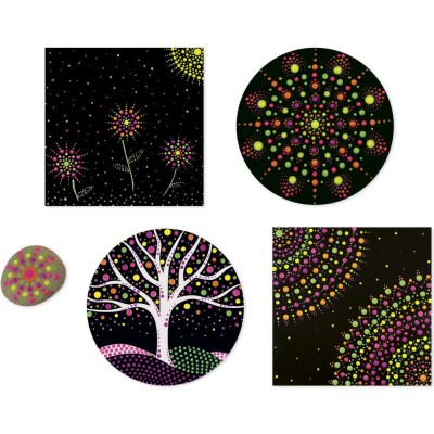 Coffret créatif Dots Painting : Peinture par numéro & coloriage - Janod