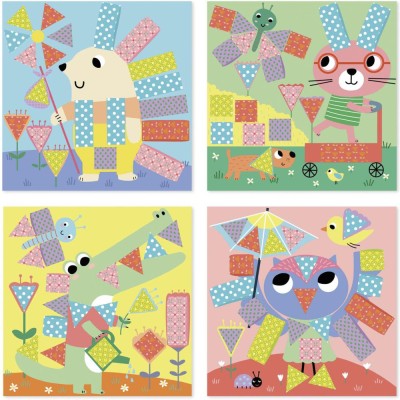 Coffret créatif Découpage Collage - Loisir créatif enfant 4 ans - Janod
