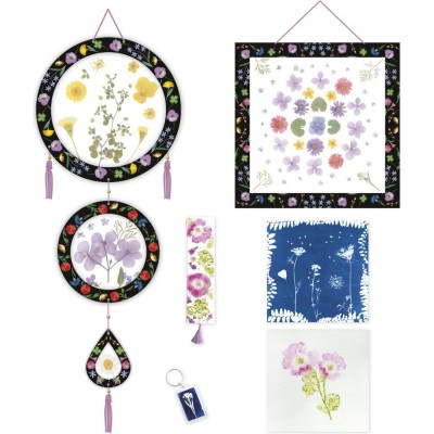 Multiactivités 6 Réalisations avec une Presse à Fleurs : Collection "Les Ateliers Déco" - Janod
