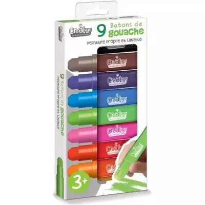 Batons de gouache - Par 9 - Crealign - Créa Lign’