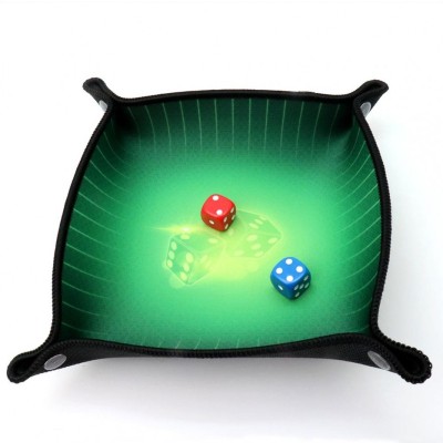 Piste de dés néoprène 21x21cm Emeraude - Wogamat